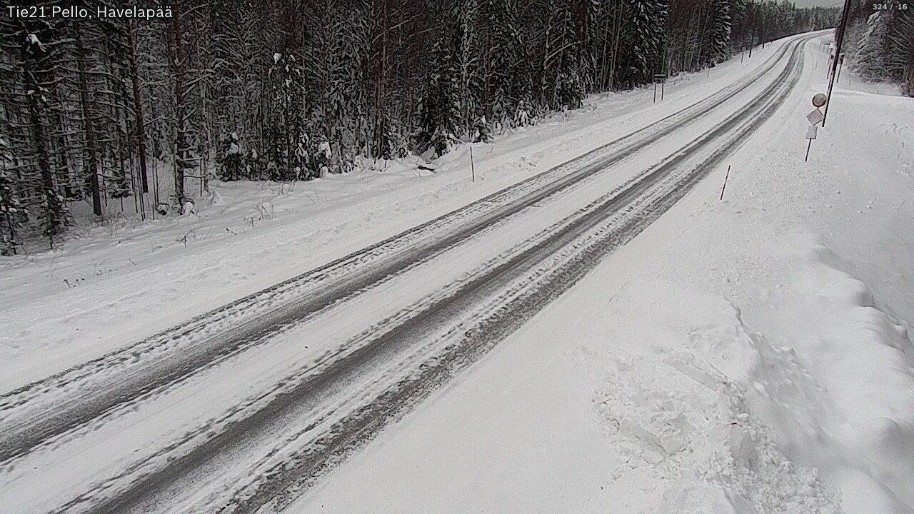 Kelikamerat Kuva Tie 21 Pello, Havelanpää, Pello, Lappi