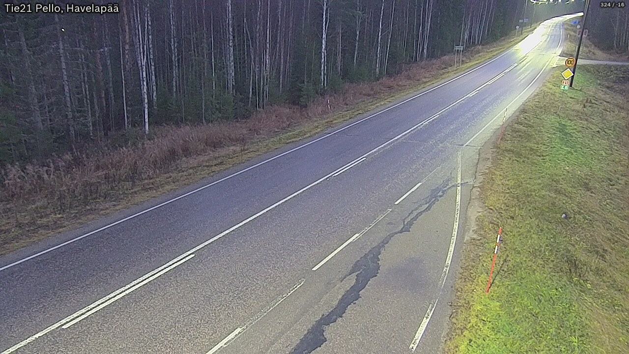 Kelikamerat Kuva Tie 21 Pello, Havelanpää, Pello, Lappi