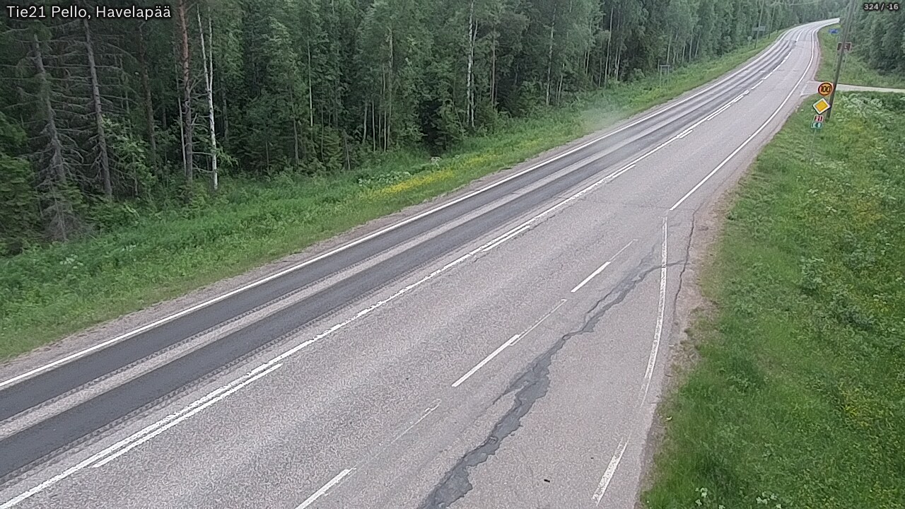 Kelikamerat Kuva Tie 21 Pello, Havelanpää, Pello, Lappi