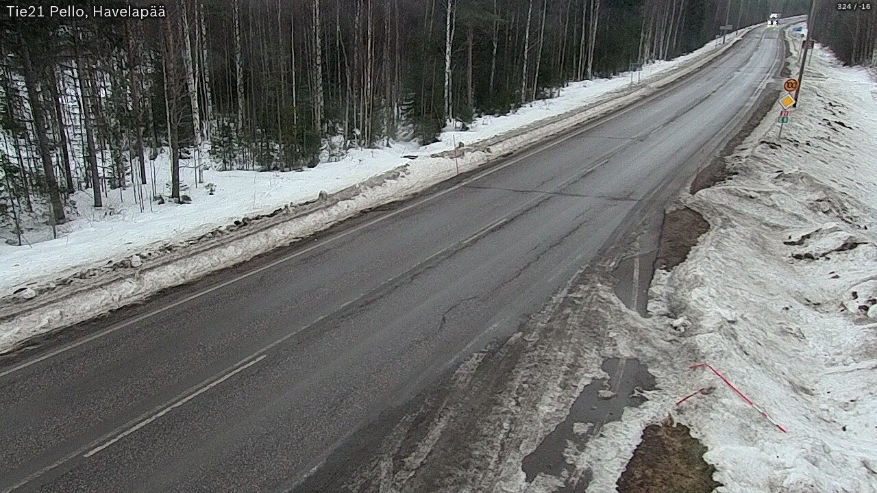 Kelikamerat Kuva Tie 21 Pello, Havelanpää, Pello, Lappi