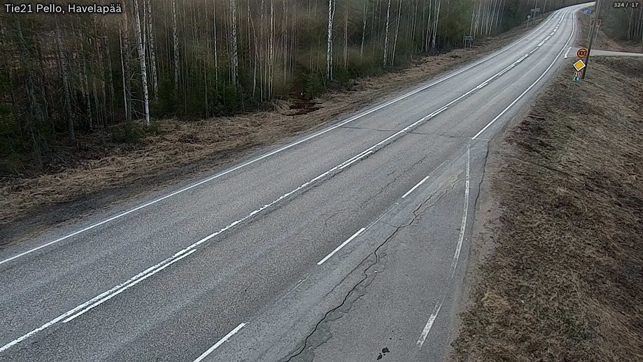 Weather Camera Image Road 21 Pello, Havelanpää, Pello, Lappi
