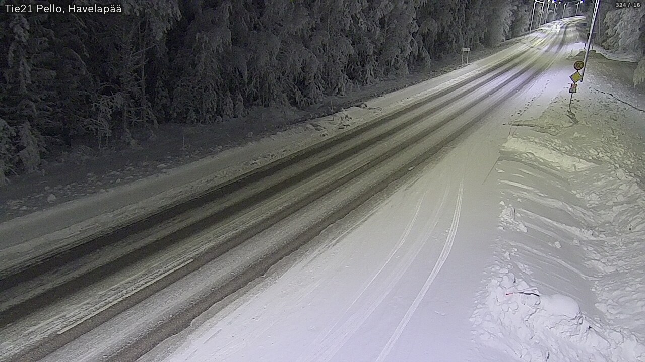 Kelikamerat Kuva Tie 21 Pello, Havelanpää, Pello, Lappi