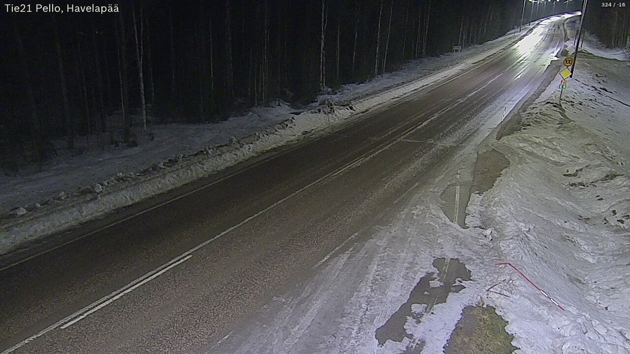 Kelikamerat Kuva Tie 21 Pello, Havelanpää, Pello, Lappi