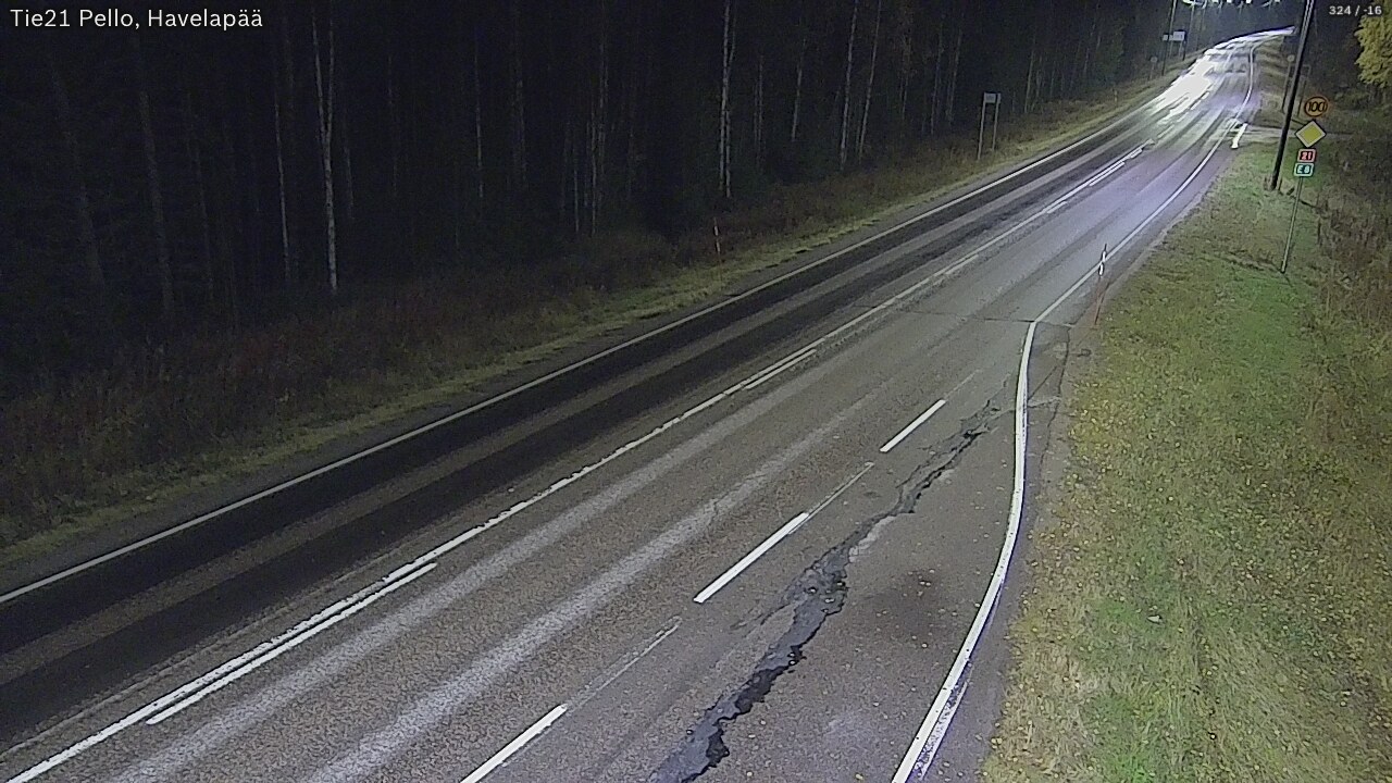 Kelikamerat Kuva Tie 21 Pello, Havelanpää, Pello, Lappi