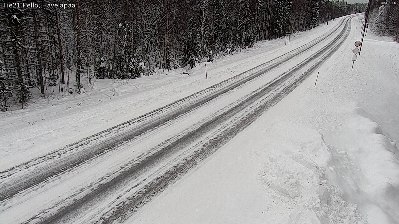 Kelikamerat Kuva Tie 21 Pello, Havelanpää, Pello, Lappi