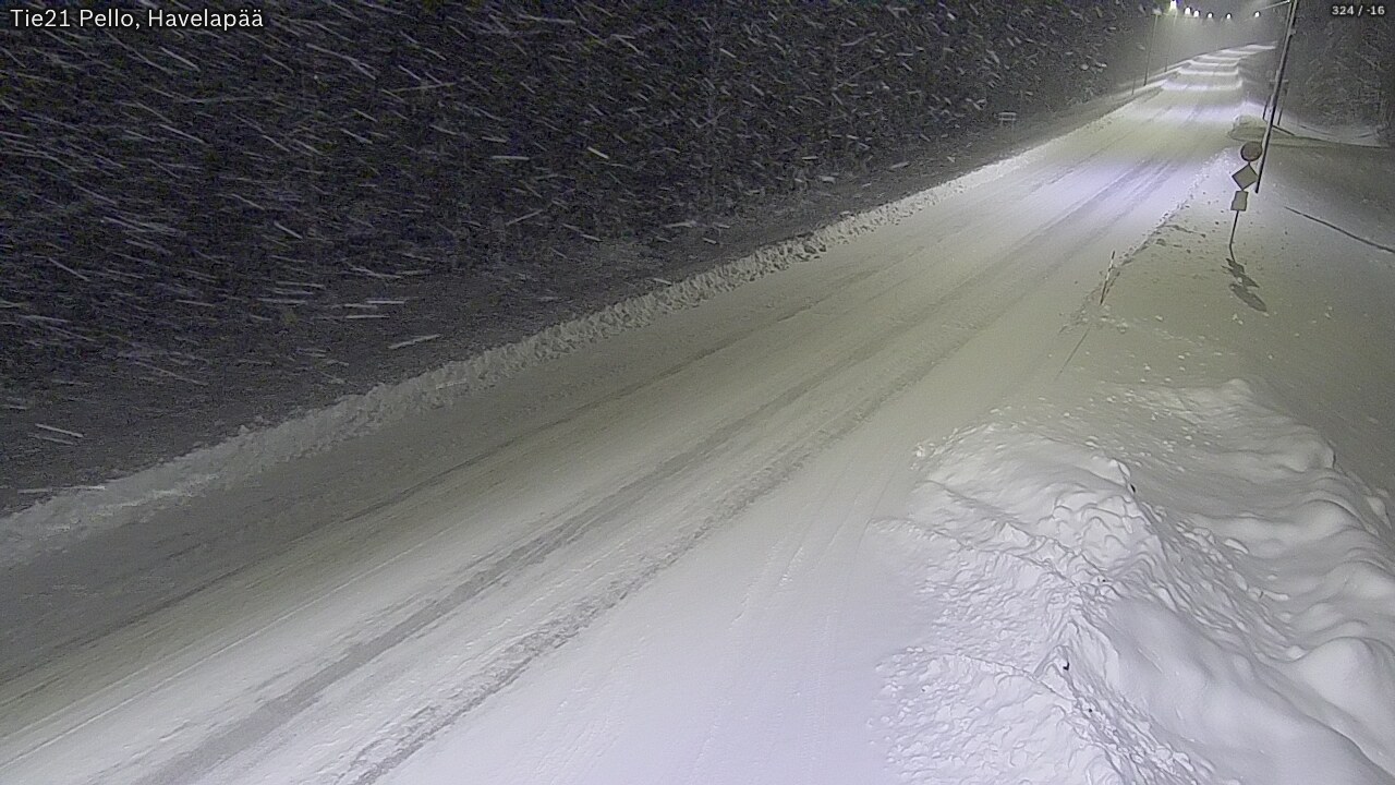 Kelikamerat Kuva Tie 21 Pello, Havelanpää, Pello, Lappi