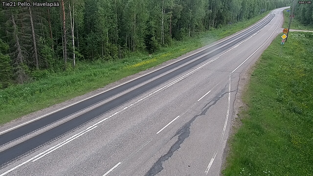 Kelikamerat Kuva Tie 21 Pello, Havelanpää, Pello, Lappi
