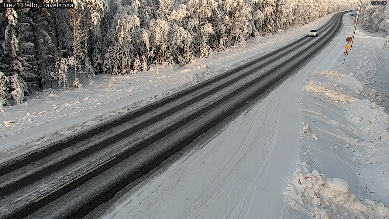 Weather Camera Image Road 21 Pello, Havelanpää, Pello, Lappi