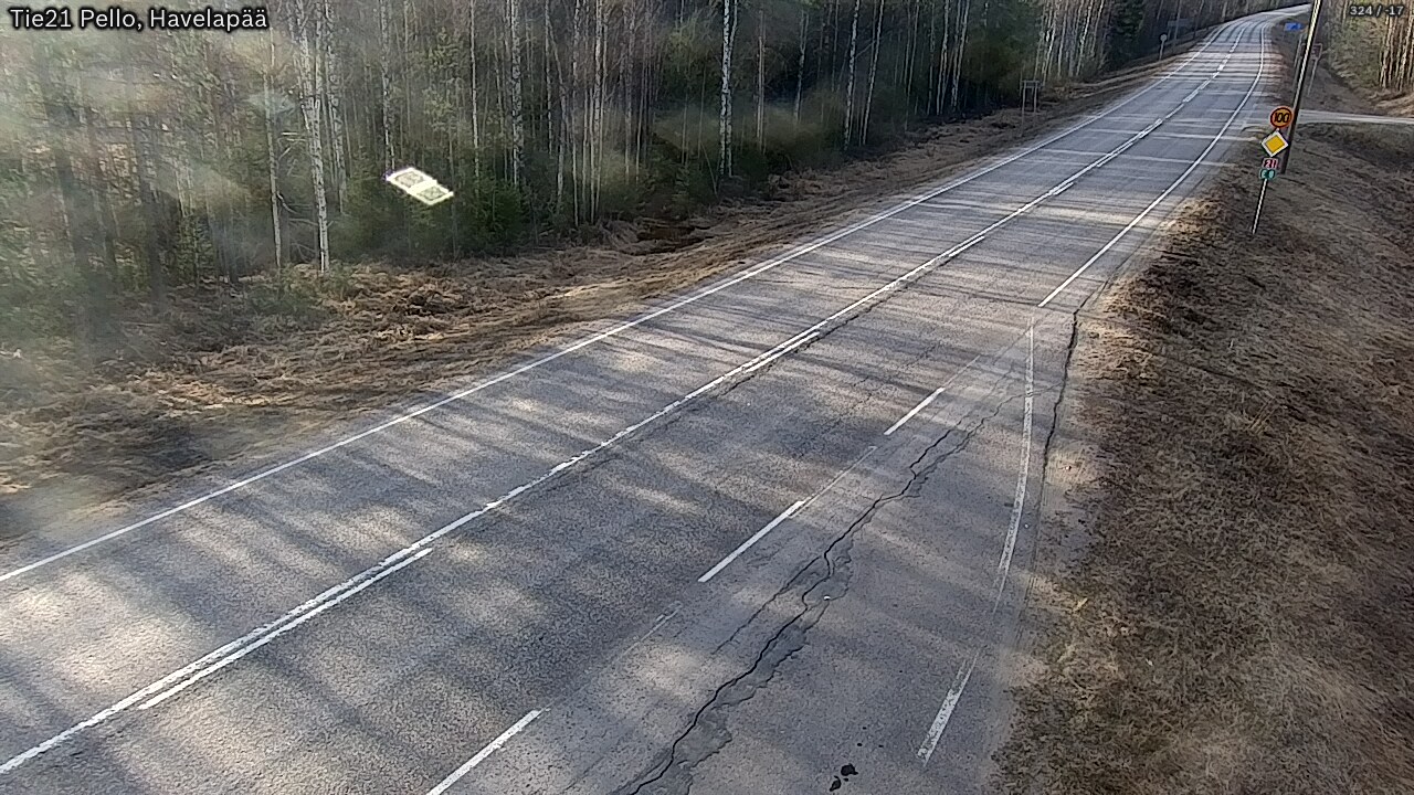 Weather Camera Image Väg 21 Pello, Havelanpää, Pello, Lappi