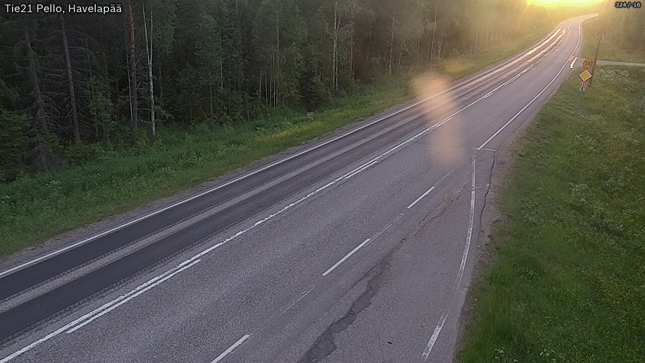 Kelikamerat Kuva Tie 21 Pello, Havelanpää, Pello, Lappi