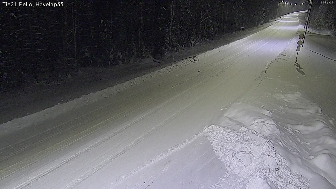 Kelikamerat Kuva Tie 21 Pello, Havelanpää, Pello, Lappi