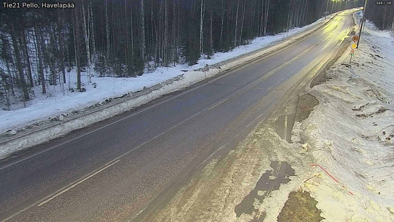 Kelikamerat Kuva Tie 21 Pello, Havelanpää, Pello, Lappi