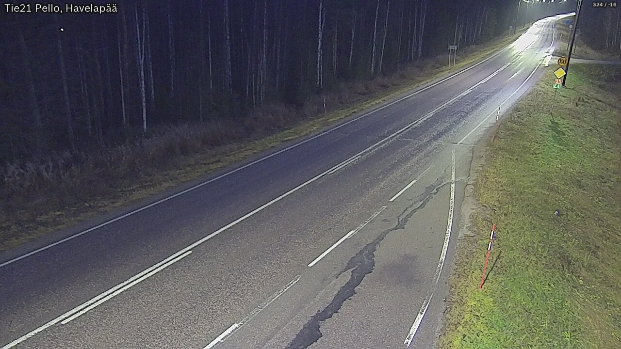 Kelikamerat Kuva Tie 21 Pello, Havelanpää, Pello, Lappi