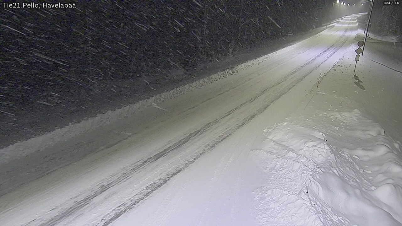 Kelikamerat Kuva Tie 21 Pello, Havelanpää, Pello, Lappi