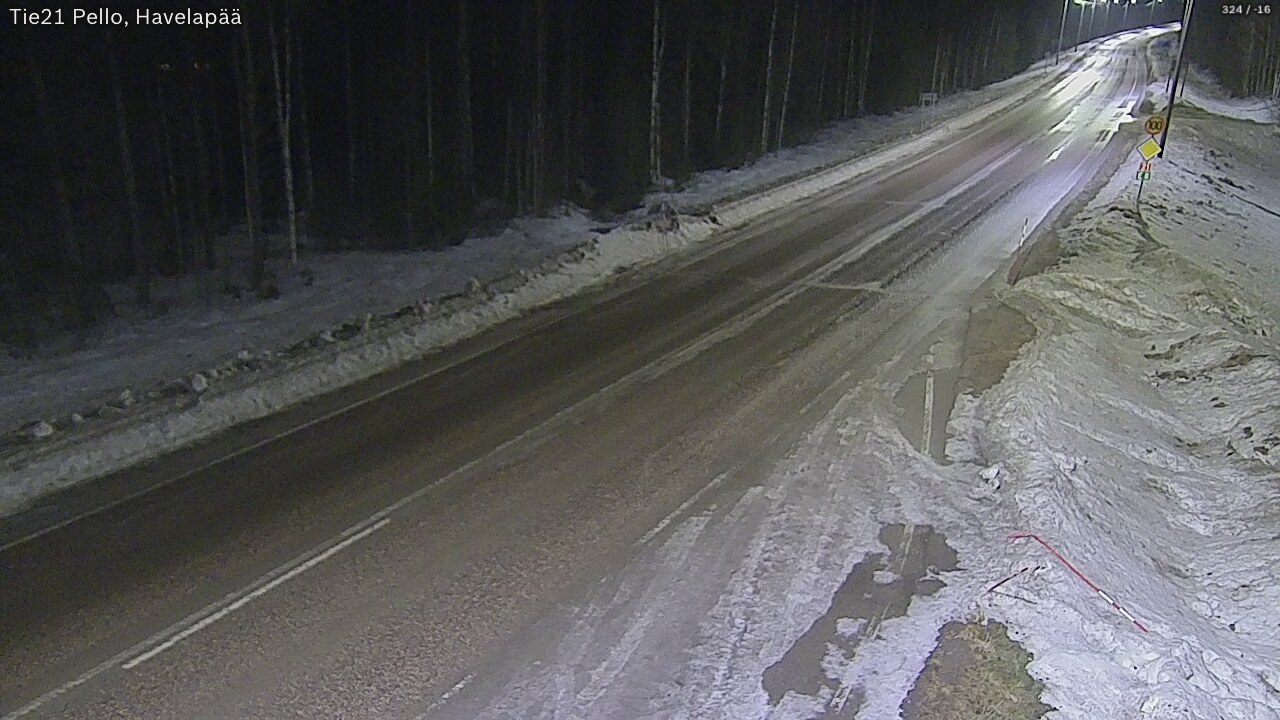 Kelikamerat Kuva Tie 21 Pello, Havelanpää, Pello, Lappi