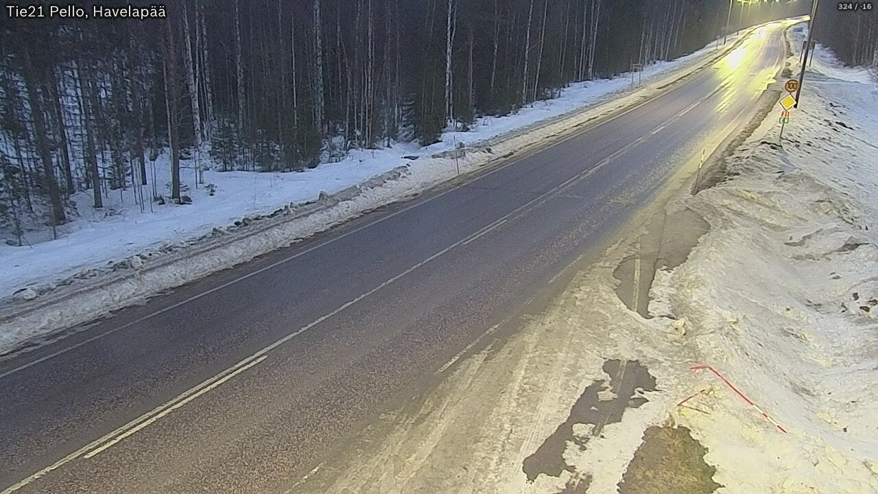 Kelikamerat Kuva Tie 21 Pello, Havelanpää, Pello, Lappi