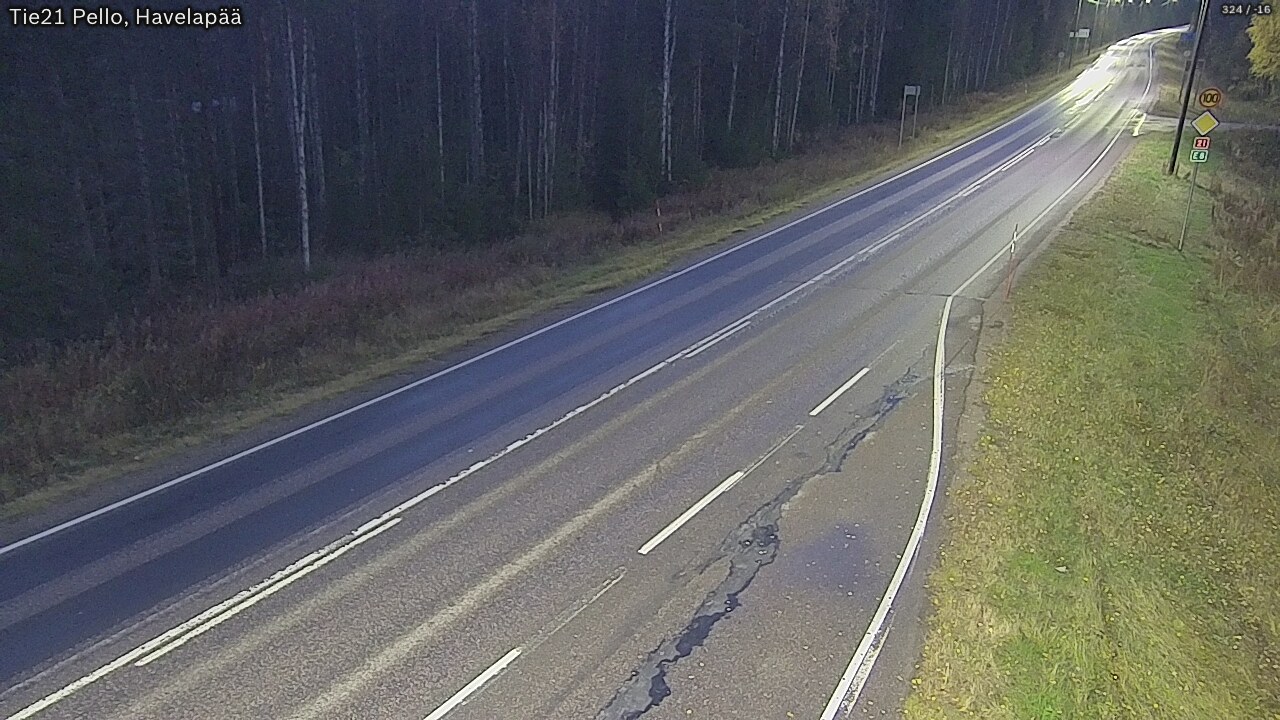 Kelikamerat Kuva Tie 21 Pello, Havelanpää, Pello, Lappi