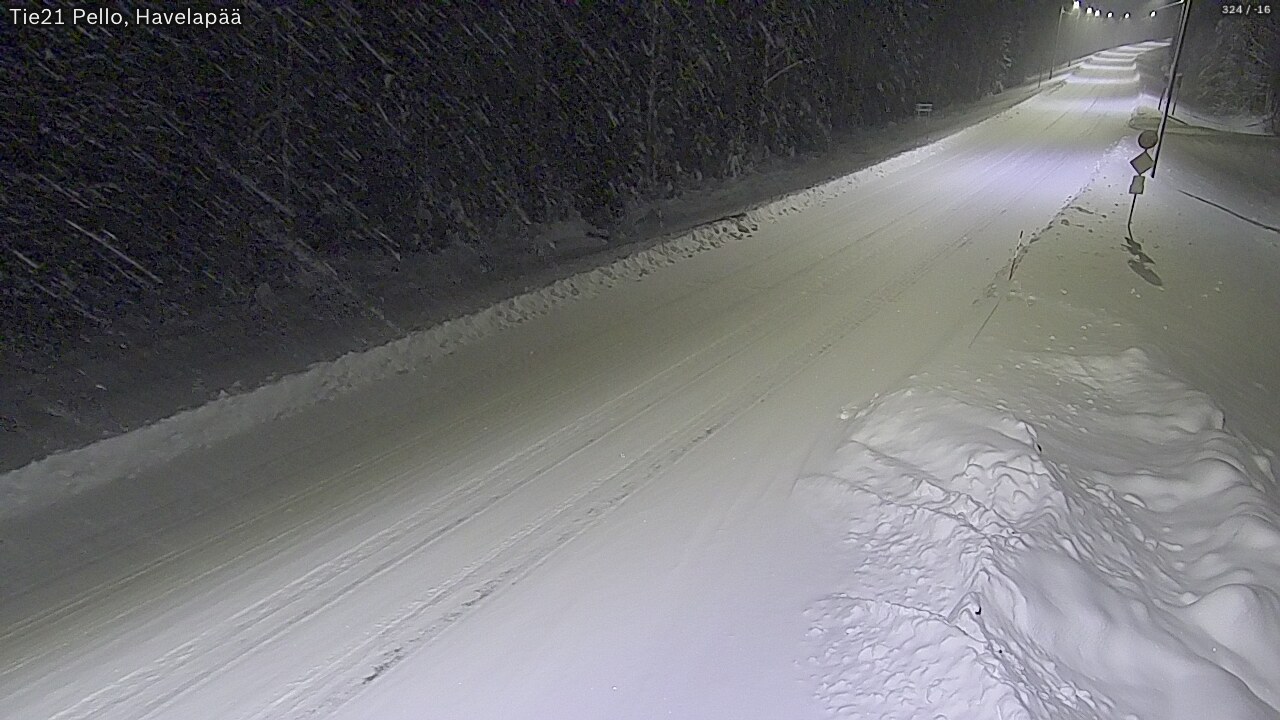 Kelikamerat Kuva Tie 21 Pello, Havelanpää, Pello, Lappi