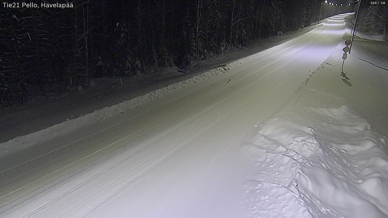 Kelikamerat Kuva Tie 21 Pello, Havelanpää, Pello, Lappi