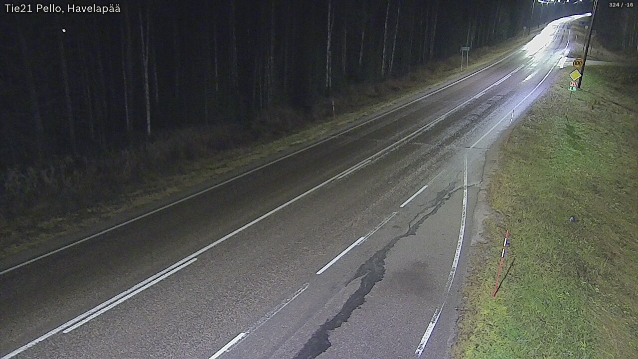 Kelikamerat Kuva Tie 21 Pello, Havelanpää, Pello, Lappi