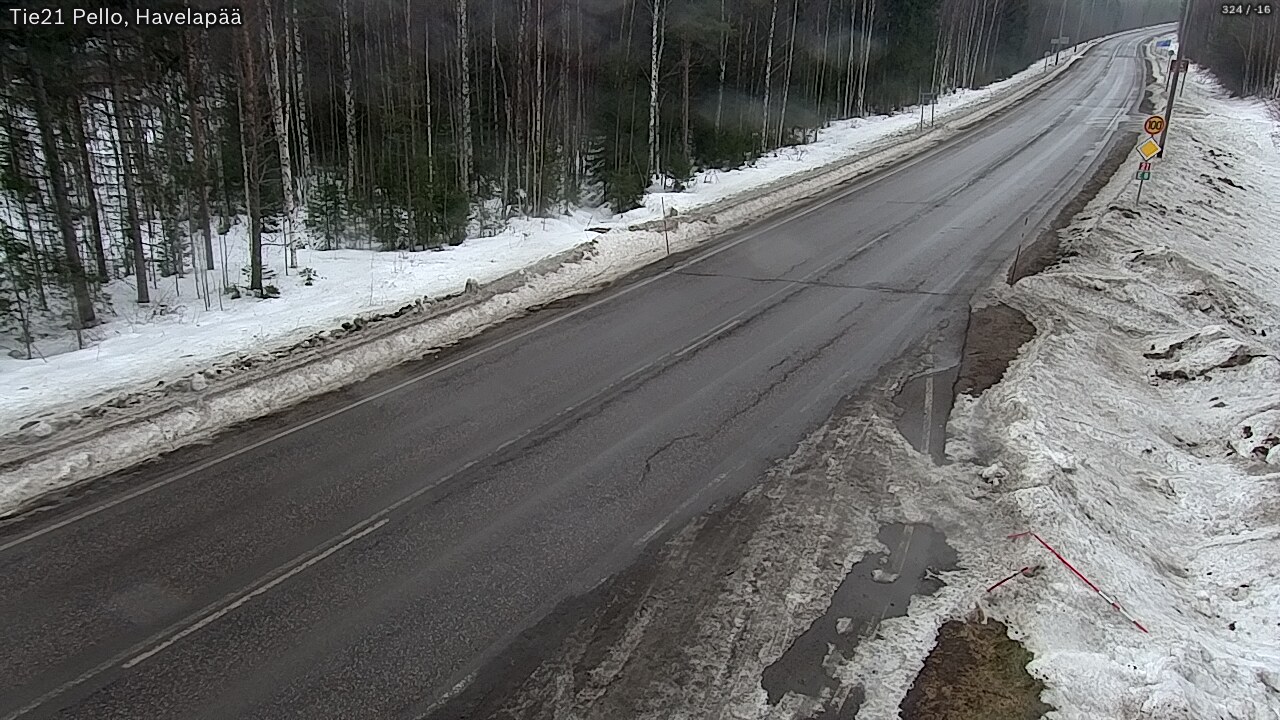 Weather Camera Image Road 21 Pello, Havelanpää, Pello, Lappi