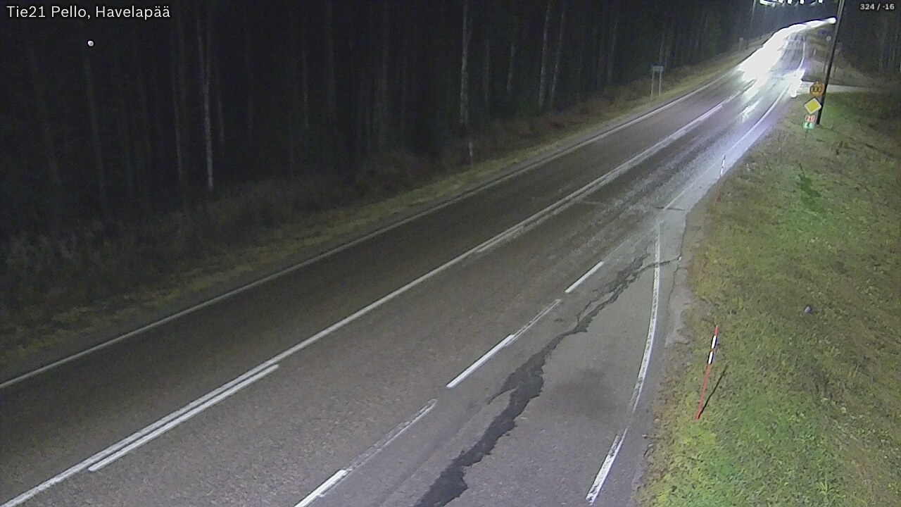 Kelikamerat Kuva Tie 21 Pello, Havelanpää, Pello, Lappi