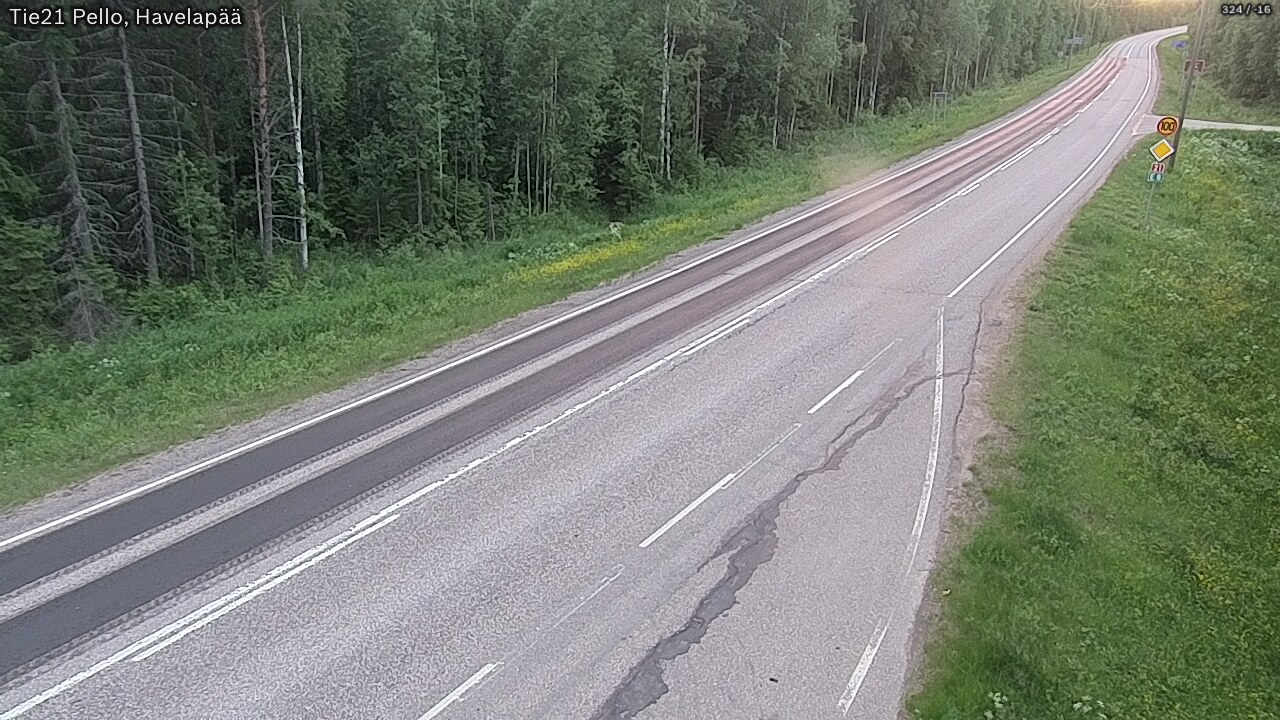 Kelikamerat Kuva Tie 21 Pello, Havelanpää, Pello, Lappi