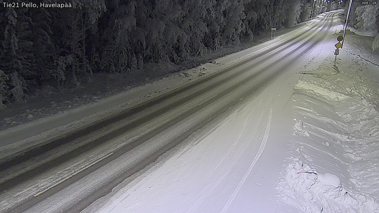 Kelikamerat Kuva Tie 21 Pello, Havelanpää, Pello, Lappi