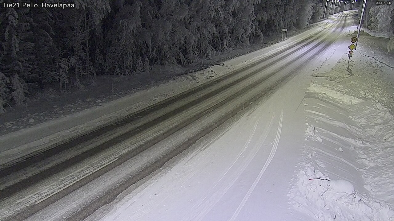 Kelikamerat Kuva Tie 21 Pello, Havelanpää, Pello, Lappi