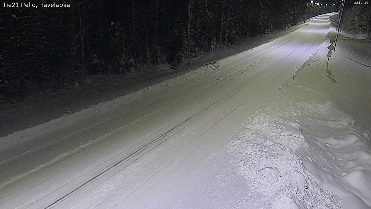 Kelikamerat Kuva Tie 21 Pello, Havelanpää, Pello, Lappi