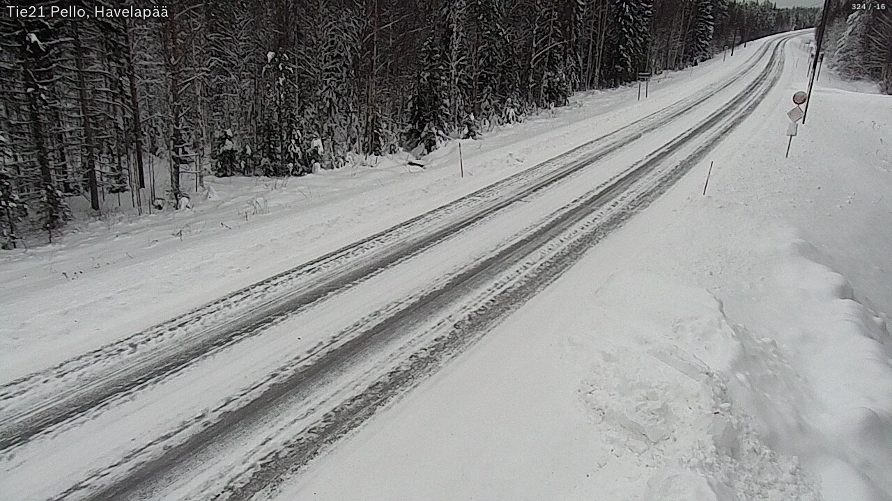 Kelikamerat Kuva Tie 21 Pello, Havelanpää, Pello, Lappi