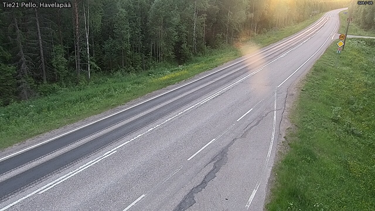 Kelikamerat Kuva Tie 21 Pello, Havelanpää, Pello, Lappi