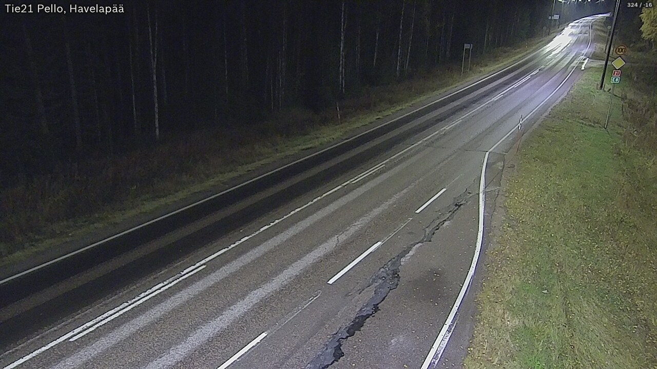 Kelikamerat Kuva Tie 21 Pello, Havelanpää, Pello, Lappi
