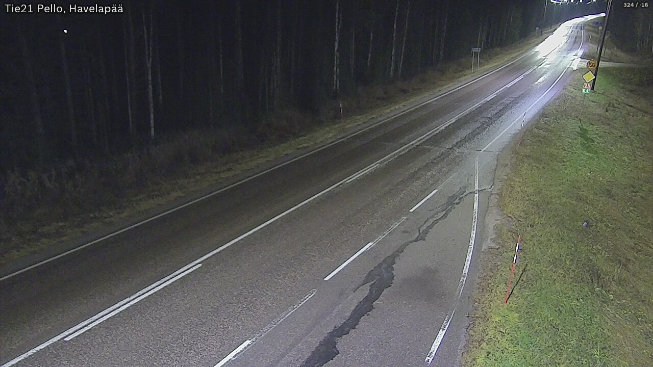 Kelikamerat Kuva Tie 21 Pello, Havelanpää, Pello, Lappi