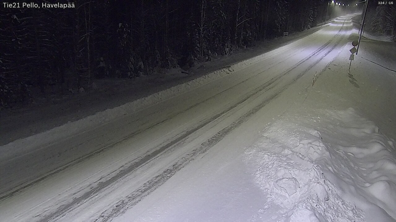 Kelikamerat Kuva Tie 21 Pello, Havelanpää, Pello, Lappi