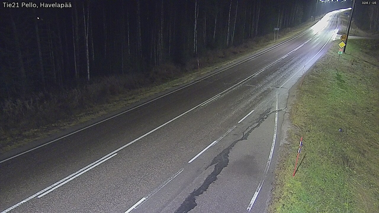 Kelikamerat Kuva Tie 21 Pello, Havelanpää, Pello, Lappi