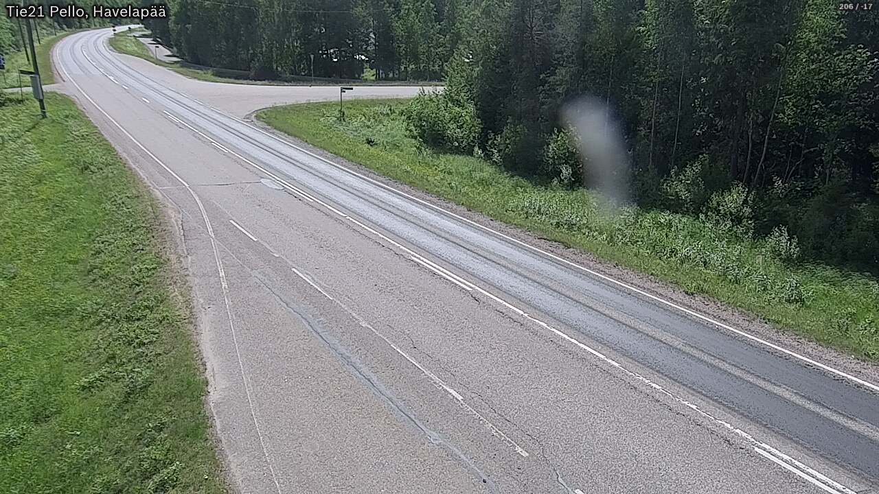 Weather Camera Image Väg 21 Pello, Havelanpää, Pello, Lappi