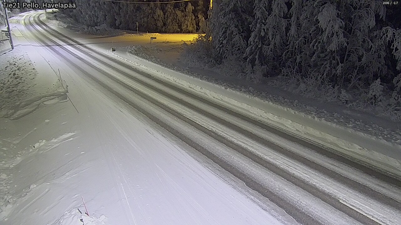 Kelikamerat Kuva Tie 21 Pello, Havelanpää, Pello, Lappi