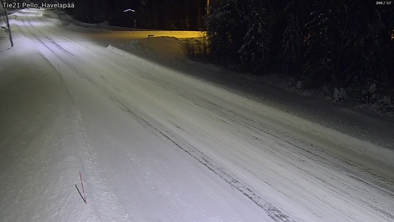 Weather Camera Image Road 21 Pello, Havelanpää, Pello, Lappi