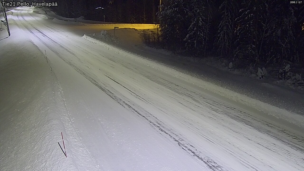 Weather Camera Image Road 21 Pello, Havelanpää, Pello, Lappi