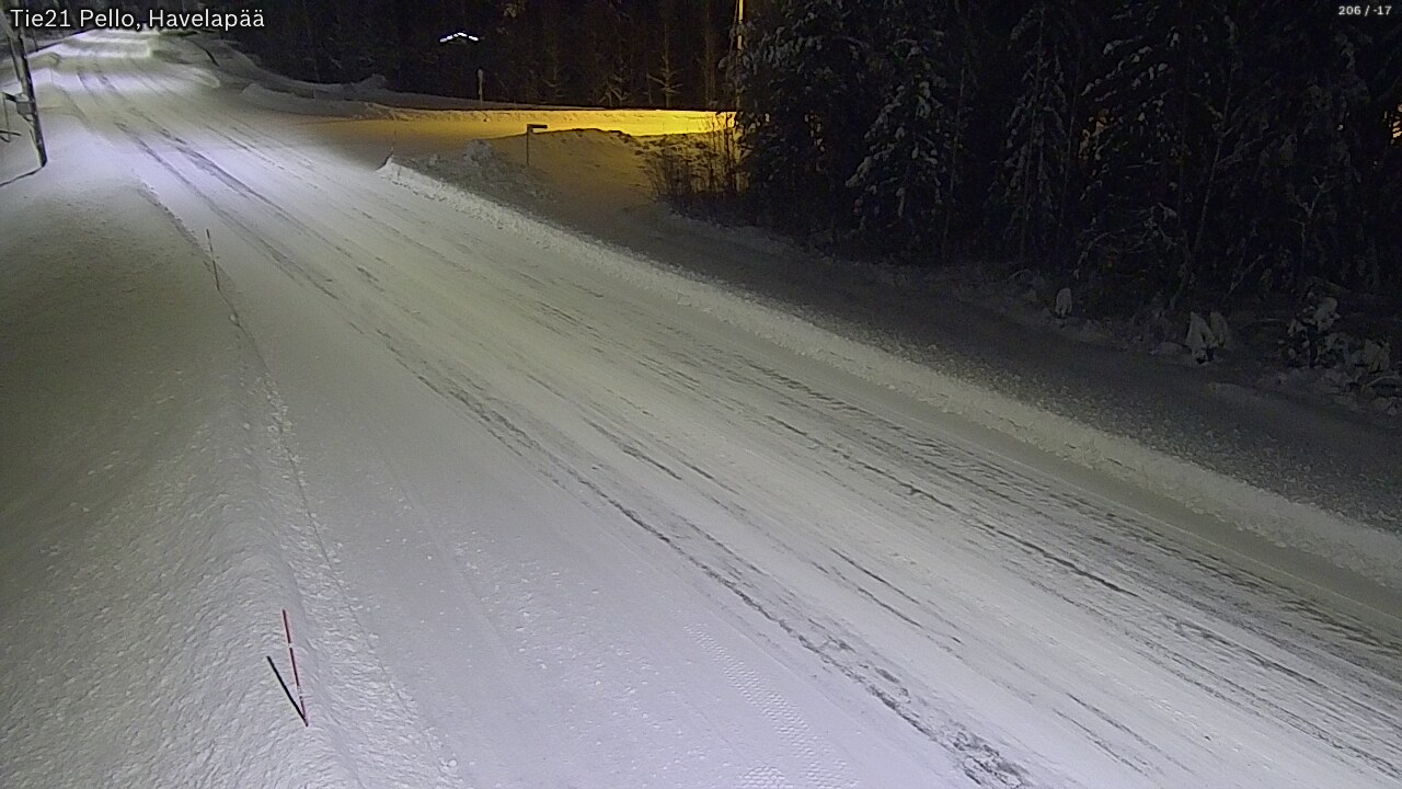 Weather Camera Image Road 21 Pello, Havelanpää, Pello, Lappi