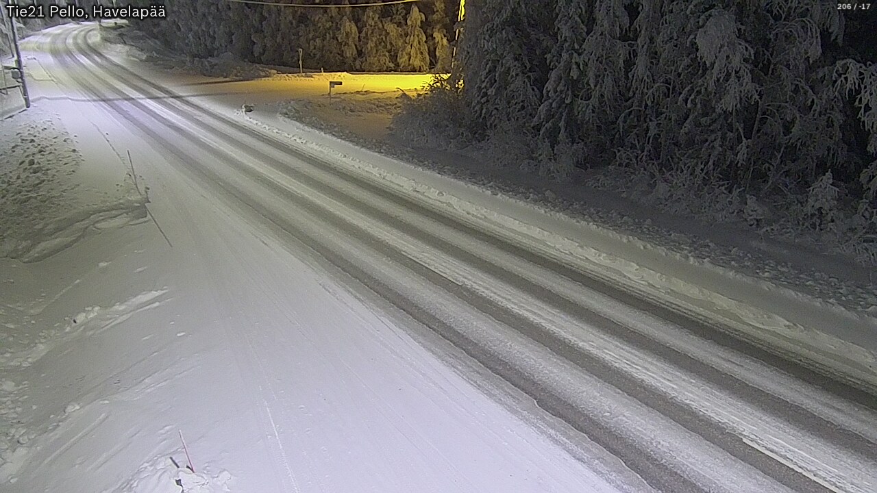 Kelikamerat Kuva Tie 21 Pello, Havelanpää, Pello, Lappi