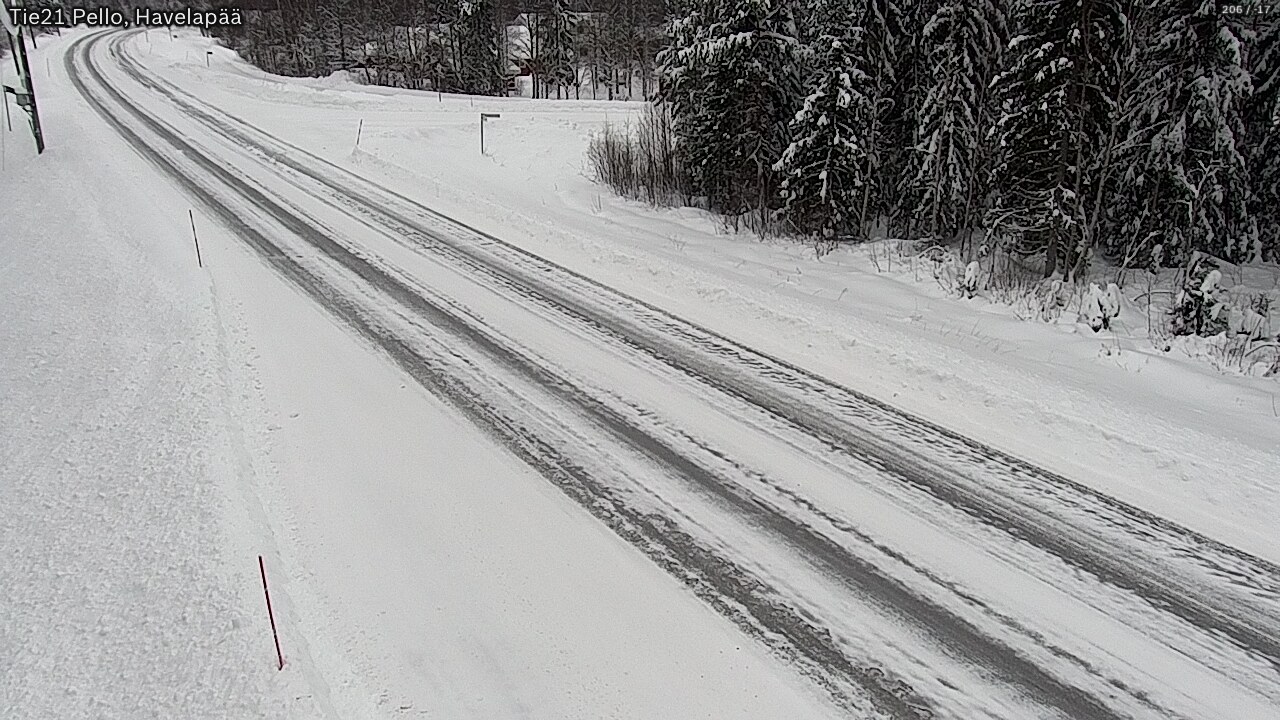 Kelikamerat Kuva Tie 21 Pello, Havelanpää, Pello, Lappi
