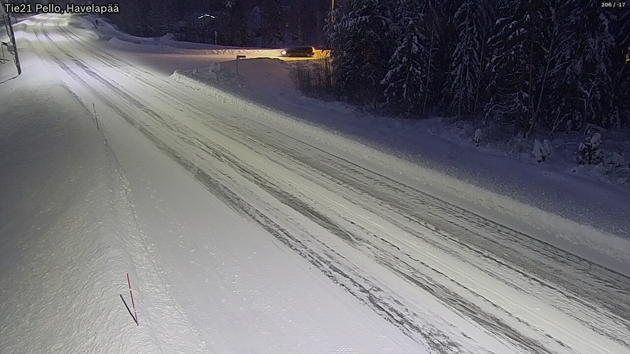 Weather Camera Image Road 21 Pello, Havelanpää, Pello, Lappi