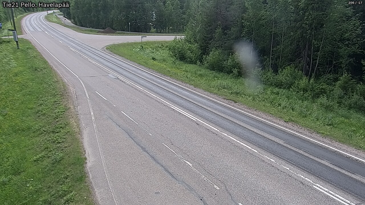 Weather Camera Image Väg 21 Pello, Havelanpää, Pello, Lappi