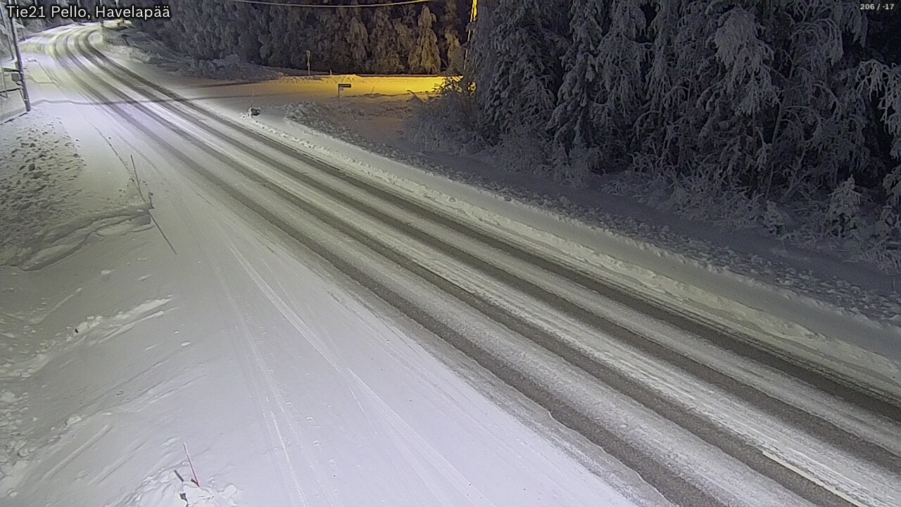 Kelikamerat Kuva Tie 21 Pello, Havelanpää, Pello, Lappi