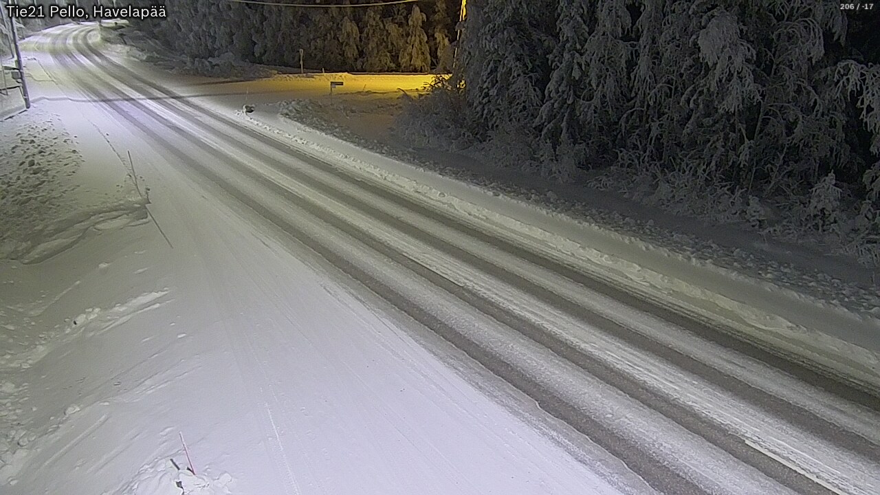 Kelikamerat Kuva Tie 21 Pello, Havelanpää, Pello, Lappi