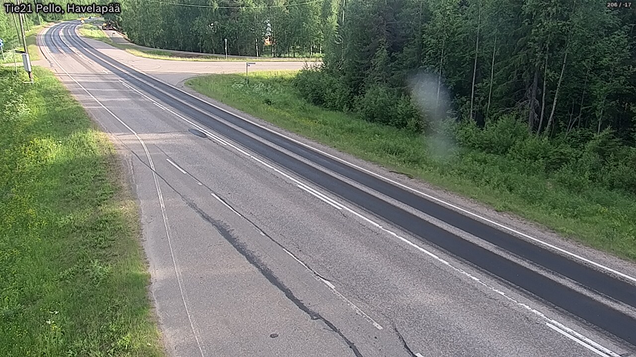 Weather Camera Image Väg 21 Pello, Havelanpää, Pello, Lappi