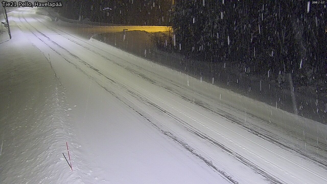 Kelikamerat Kuva Tie 21 Pello, Havelanpää, Pello, Lappi