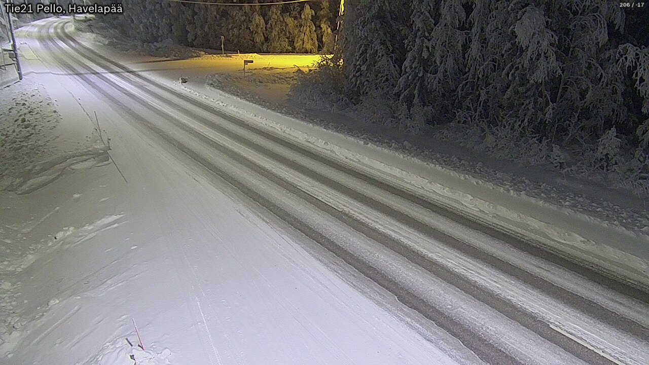 Kelikamerat Kuva Tie 21 Pello, Havelanpää, Pello, Lappi